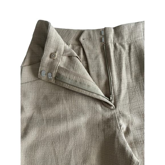 CLUB MONACO Textured Slim Trousers Camel NWT Size 8 - Picture 5 of 11